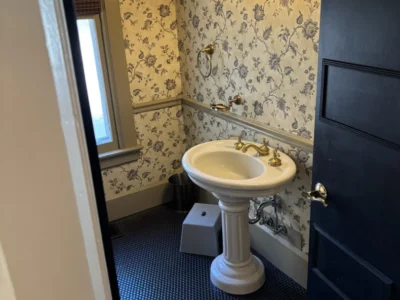 New Penny Tile Floor / Custom Trim Molding