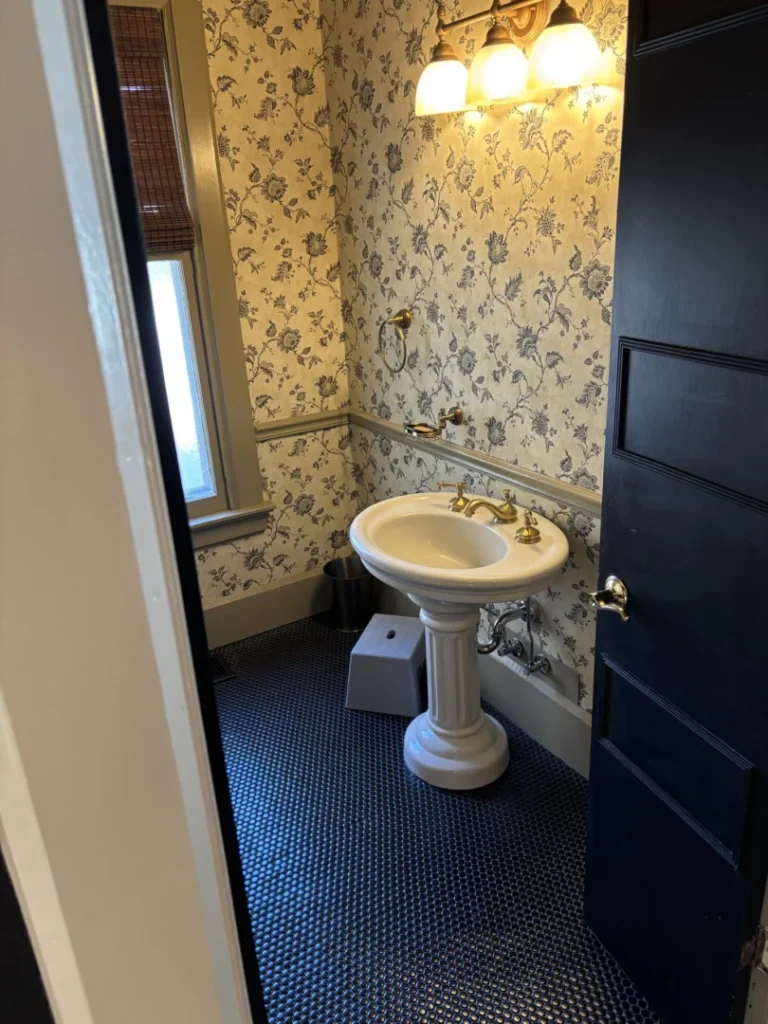 New Penny Tile Floor / Custom Trim Molding