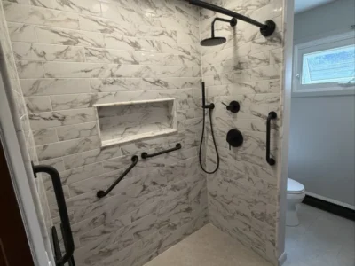 New Curbless Walk In Shower