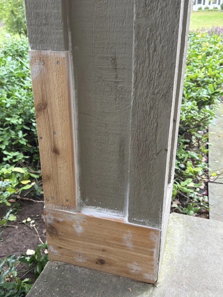 Front Porch Column Repair